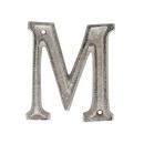 METAL LETTER 105 SILVER "M" アルファベットオブジェ アルミ 高さ10.5