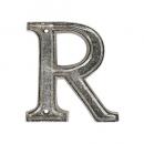 METAL LETTER 105 SILVER "R" アルファベットオブジェ アルミ 高さ10.5