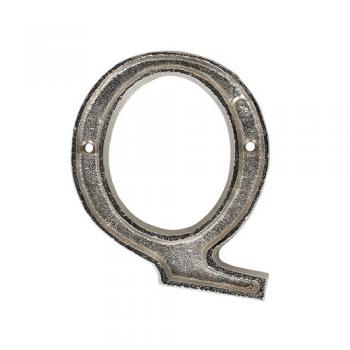 METAL LETTER 105 SILVER "Q" アルファベットオブジェ アルミ 高さ10.5