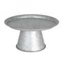 TIN TRAY STAND トレイスタンド シルバー ディスプレイ シャビー 台 高さ18