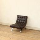LEATHER SOFA 1 SEATER D.BR ソファ 1人掛け おしゃれ 本革 幅67