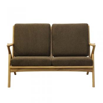 WOOD FRAME SOFA 2ST SPICE BROWN ソファ 2人掛け おしゃれ 幅130