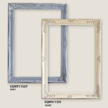 アンティーク調ビッグフレーム 額縁(S)グレー クラシック ヨーロピアン レトロ お洒落