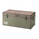 トランクテーブル グリーン 木製 天然木 杉 ヴィンテージ調 リビング おしゃれ 幅91