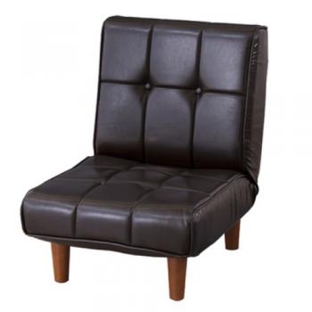 フロアソファ 1人掛 スチール ファブリックソファ 布 ブラック カジュアル おしゃれ 椅子 幅51