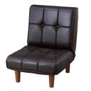 フロアソファ 1人掛 スチール ファブリックソファ 布 ブラック カジュアル おしゃれ 椅子 幅51