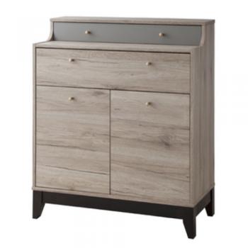 チェスト 木製 スチール モダン シンプル 棚 収納 グレージュ おしゃれ ナチュラル 幅80