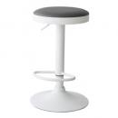 カウンタースツール 2個セット 椅子 チェア スチール ホワイト シンプル ラウンド 高さ82