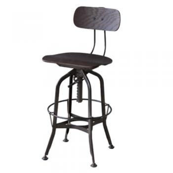 カウンターチェア 木製 おしゃれ シンプル ダークブラウン 椅子 インダストリアル 高さ108