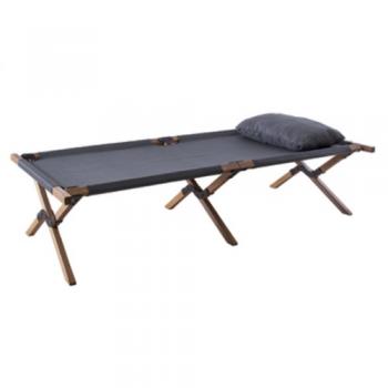 フォールディングベッド シングル グレー カジュアル ガーデンファニチャー シンプル 幅196
