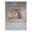 コットンボーダー ウォールハンギング ウォールアート タペストリー 布製 アンティーク調 壁掛け