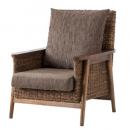 ソファ 1人掛 マホガニー アジアン おしゃれ ナチュラル 椅子 天然木 シンプル 幅75