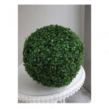 ボックスウッドリーフボール おしゃれ 置き型 造花 フェイクプランツ ディスプレイ ボタニカル