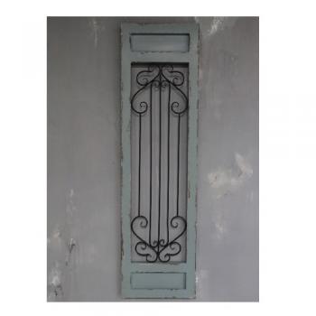 アイアン&ウッドパネル ウォールデコ おしゃれ シャビー ディスプレイ アンティーク調 木製