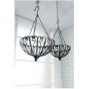 アラベスク・ハンギングバスケット2点セット 天井 ディスプレイ シャビー アイアン おしゃれ