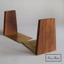 WOOD ブックエンド S/2 木製 ブラウン ナチュラル ブックスタンド 高さ14