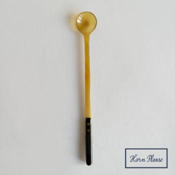 HORN トーンボトム マドラースプーン 水牛 角 おしゃれ ブラック 長さ18