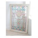 ステンドグラスフレーム アンティーク調 フレーム ガラス おしゃれ ディスプレイ きれい