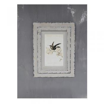 アートフレーム おしゃれ シャビー ディスプレイ アンティーク調 絵画 アート 鳥 バード