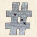 ウォールデコ シャープ# ブリキ アンティークレトロ ガレージ オブジェ壁掛け インダストリアル