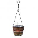 ソンブルハンギングバスケットS-D プランター 2個セット ロープ レッド おしゃれ 直径14.5