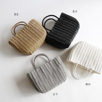 カラード マルシェバッグ パニエ (L) BE ナチュラル ベージュ かごバッグ 幅51