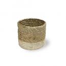 ジュートプランツカバーWH-01 2個セット 麻 ベージュ おしゃれ バスケット 直径12