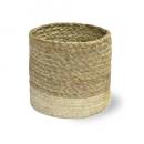 ジュートプランツカバーWH-03 2個セット 麻 ベージュ おしゃれ バスケット 直径18