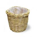 ロタンバスケット5qt 2個セット ラタン ビニール ベージュ おしゃれ バスケット 直径24