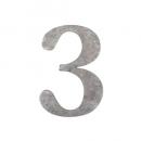 ガルバナイズナンバー 3 インテリア 数字 ディスプレイ エンブレム