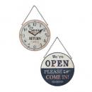 サインプレート アンティーク調 ウォールクロック 通販