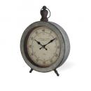 アンティーククロックA 置き時計 アンティーク調 シルバー おしゃれ メタル 高さ33