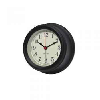 ユナイテッドミニクロックBK 掛け時計 置き時計 ブラック おしゃれ メタル 直径12.7