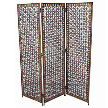 3連パーテーション ミックスM/万華鏡 ついたて インテリア 衝立 間仕切り 目隠し スクリーン お