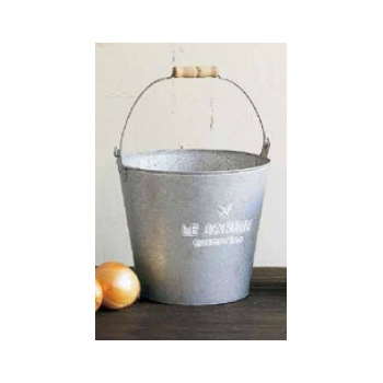 ブリキ アンティーク バケツL ポット ガーデニング 植物 ナチュラル ガーデニングや玄関に