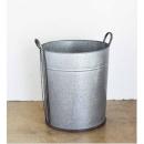 ガーデニングバケツL ブリキ 植木鉢 ディスプレイ おしゃれ 小物雑貨入れツール　ガレージ