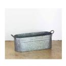 ガーデニングポットS 植木鉢 ディスプレイ ブリキおしゃれ 小物雑貨入れツール オーバル ガレージ