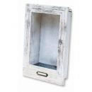 シャビー　ウッドフレーム　ハイ　ホワイト