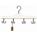 クラシックウッドハンガーフック　ホワイト　2個セット