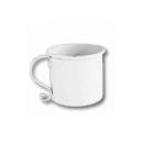 ブリキ マグポットL アンティーク シャビーホワイ ト2個セット ガーデニング ベランダ 観葉植物