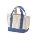 amie キャンバストートS ネイビー バッグ ナチュラル コットン おしゃれ 幅28