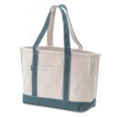 amie キャンバストートL グリーン バッグ ナチュラル コットン おしゃれ 幅42