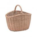 ウイッカーバスケット かご バッグ ナチュラル 柳 ブラウン ピクニック 幅32.5