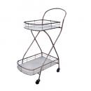 ストラノキャスターカート シャビー ガーデンファニチャー おしゃれ アンティーク調 スタンド