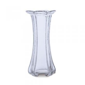 フラワーベース 花瓶 クリア ガラス おしゃれ 綺麗 花器 高さ19.5