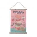 タペストリー ウォールデコレーション 壁掛け ポスター おしゃれ ピンク キャンバス 高さ83