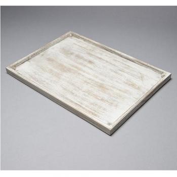 トレイ 2個セット ホワイト 木製 ナチュラル キッチン用品 トレイ プレート おしゃれ 幅38