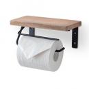 トイレットペーパーホルダー S アイアン ブラック サニタリー 洗面所 シンプル DIY 幅20