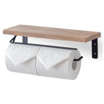 トイレットペーパーホルダー M アイアン ブラック サニタリー 洗面所 シンプル DIY 幅31