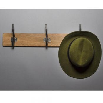 コートハンガー3 アンティーク調 木製 おしゃれ 洋服 アイアン フック クローゼット 幅60